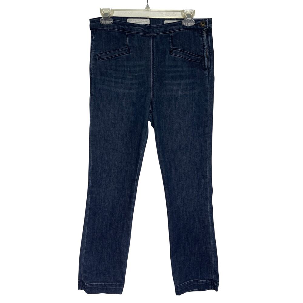 ANTHROPOLOGIE PILCRO Women’s High Rise Dark Wash Denim Jegging size 28 - Picture 4 of 7